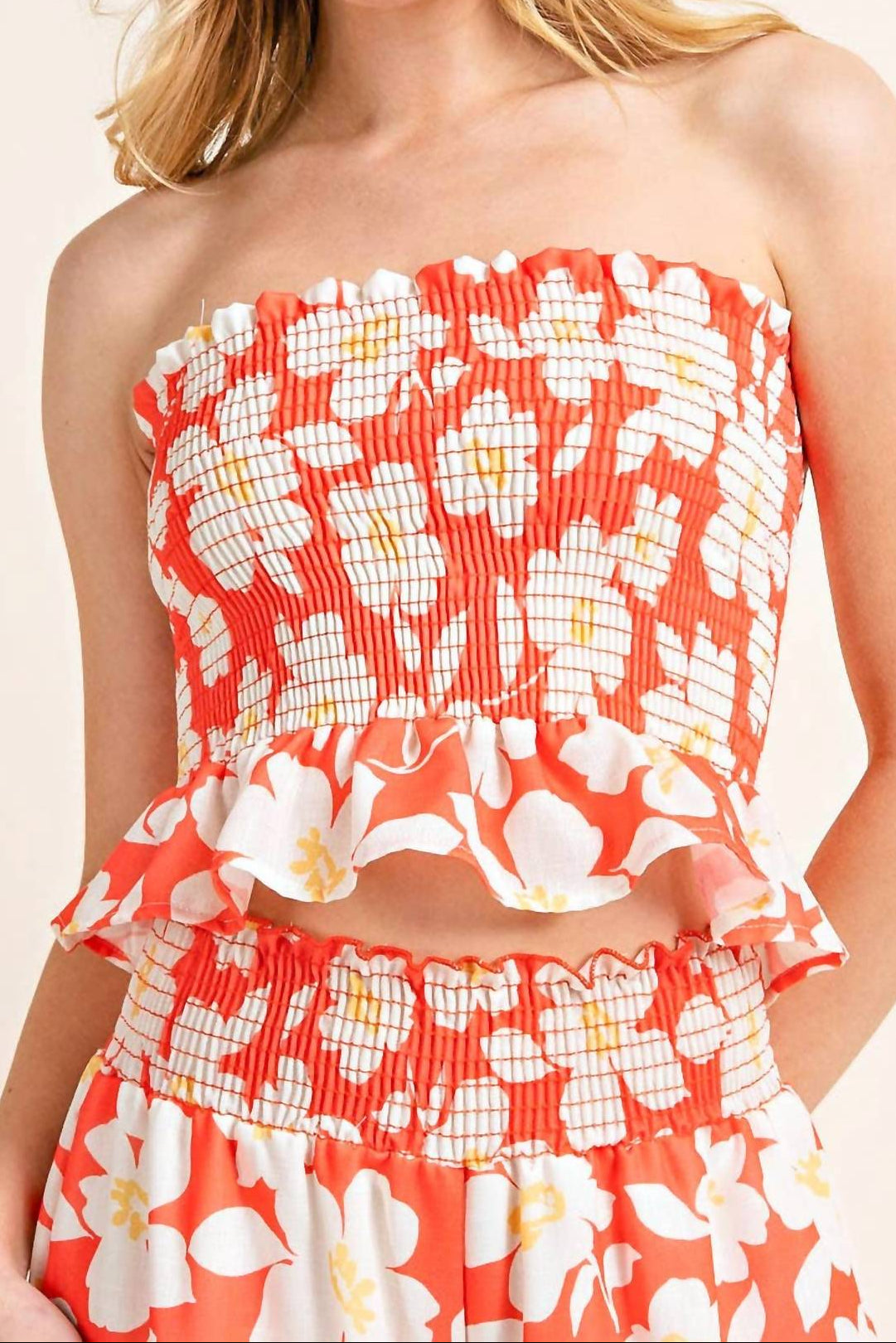 143 Story - Smocked Ruffle Top