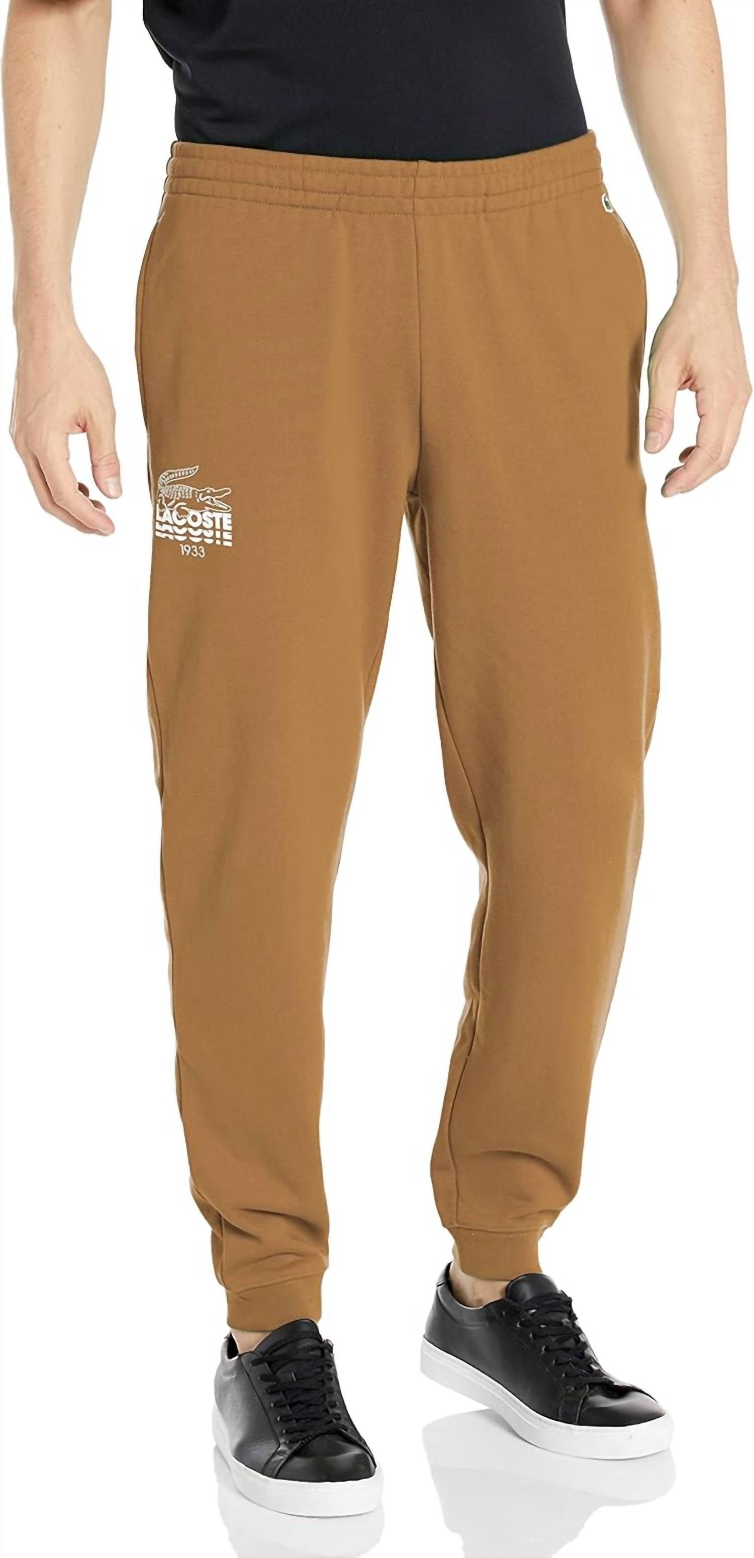Lacoste - Men's Crocodile Cotton Fleece Sweatpants