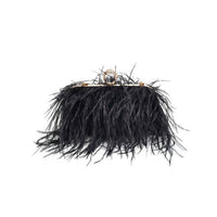 Moda Luxe - Women's Harlow Feather Evening Bag