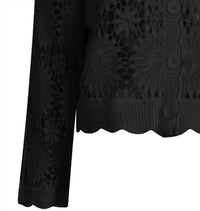 Esqualo - Women's Caya Crochet Floral Cardigan