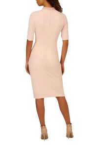 Adrianna Papell - Crepe Midi Sheath Dress