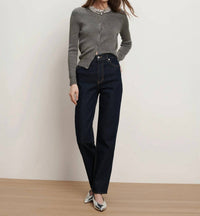 Veronica Beard - Leah Mid Rise Straight Leg Jean
