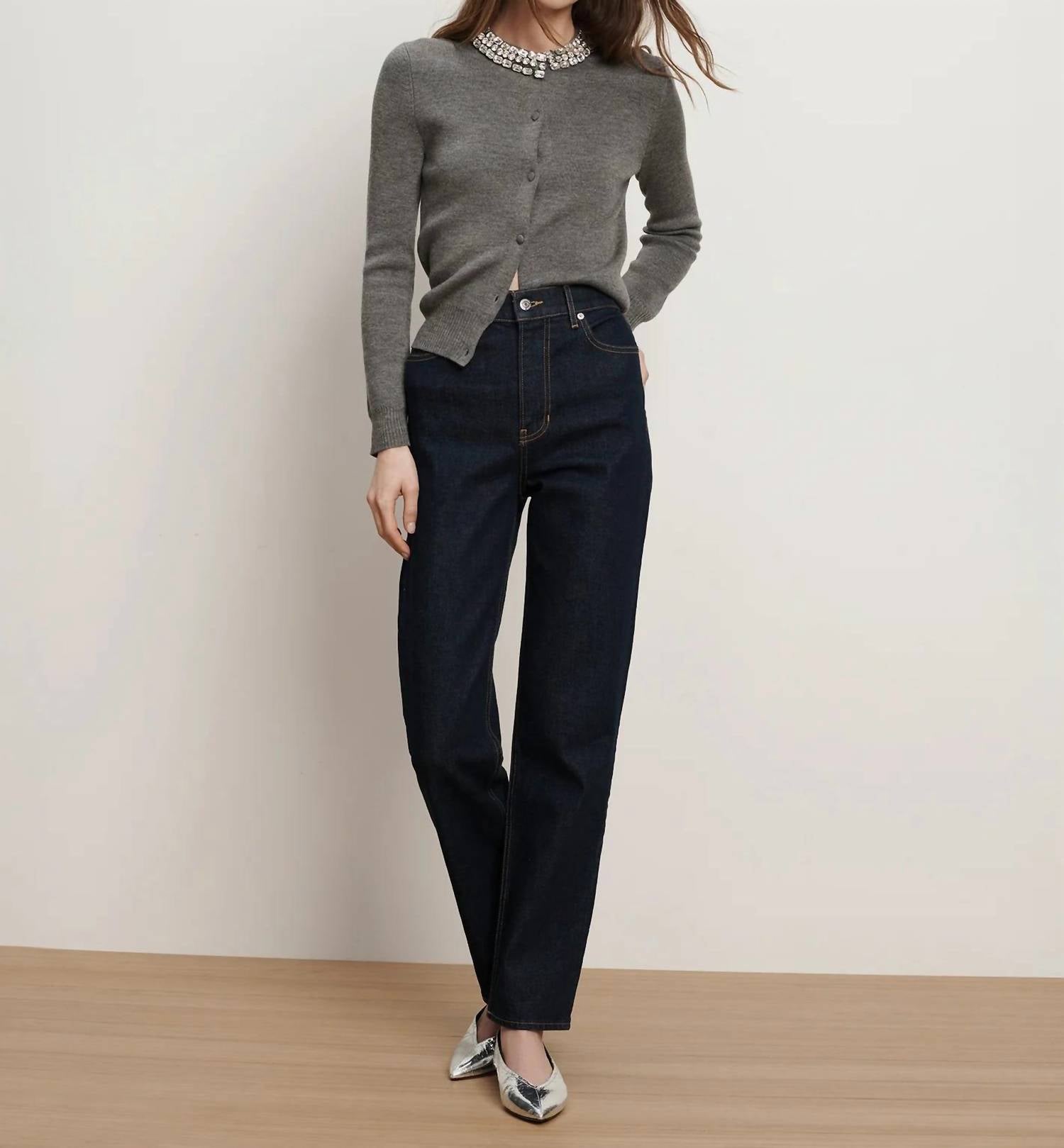 Veronica Beard - Leah Mid Rise Straight Leg Jean
