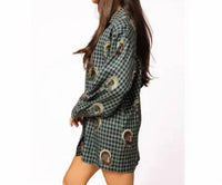 Queen Of Sparkles - Scattered Turkey Button Up Dress