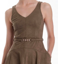 Karina Grimaldi - Hanna Suede Mini Dress