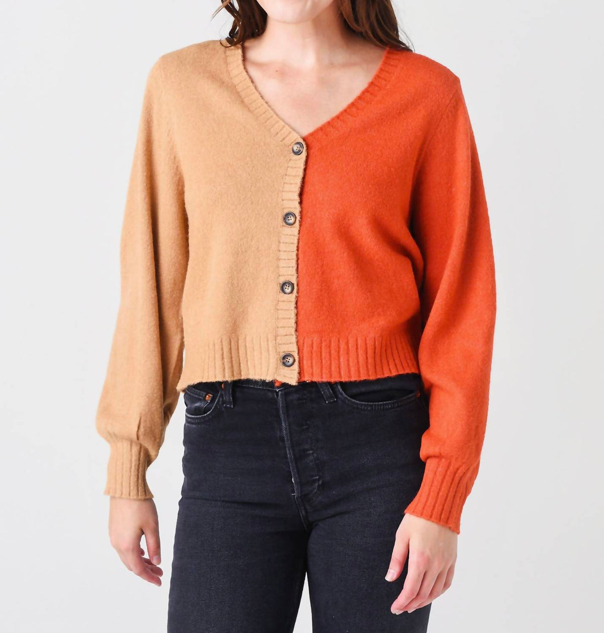 Nova Two Color Cardigan