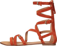 Joe's Jeans Women'steddy Gladiator Sandals in orange - women's sandal - detail view