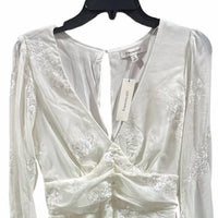 Francesca'S - Women's Lacy Deep V Event Mini Dress