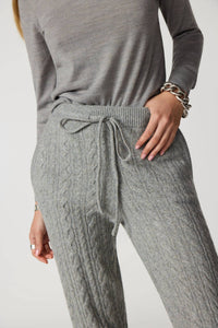 MPG Sport Cable Knit Jogger in heather steel grey - women's pants - view 4