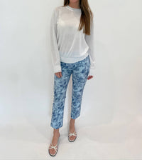 Elliott Lauren - Cotton Charm Crewneck Long Sleeves Sweater