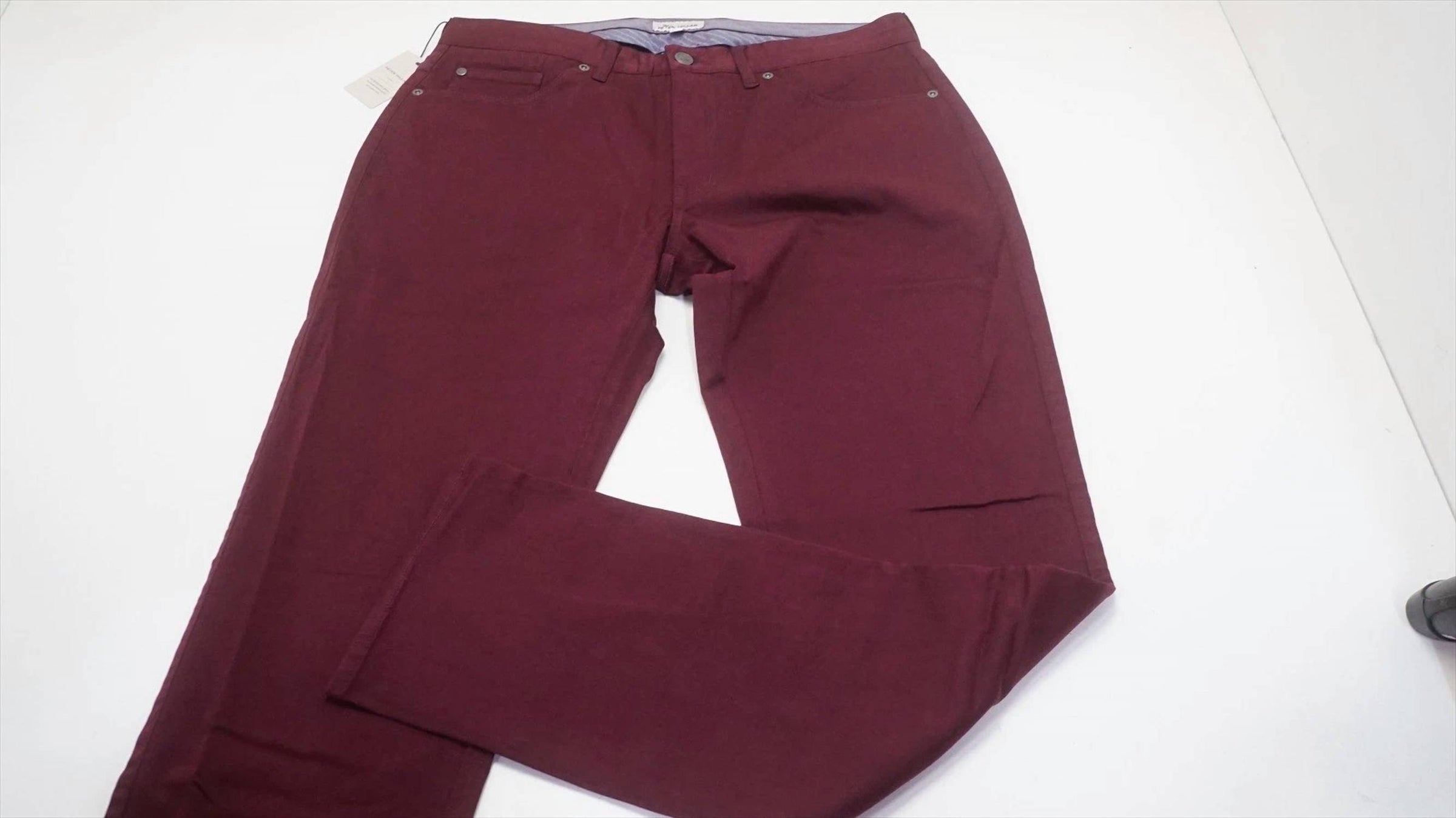 PETER MILLAR Men's Ultimate Sateen 5 Pocket in dark bordeaux - men's pants