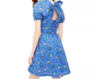 J.Crew - Puff Sleeve Tie Back Mini Dress