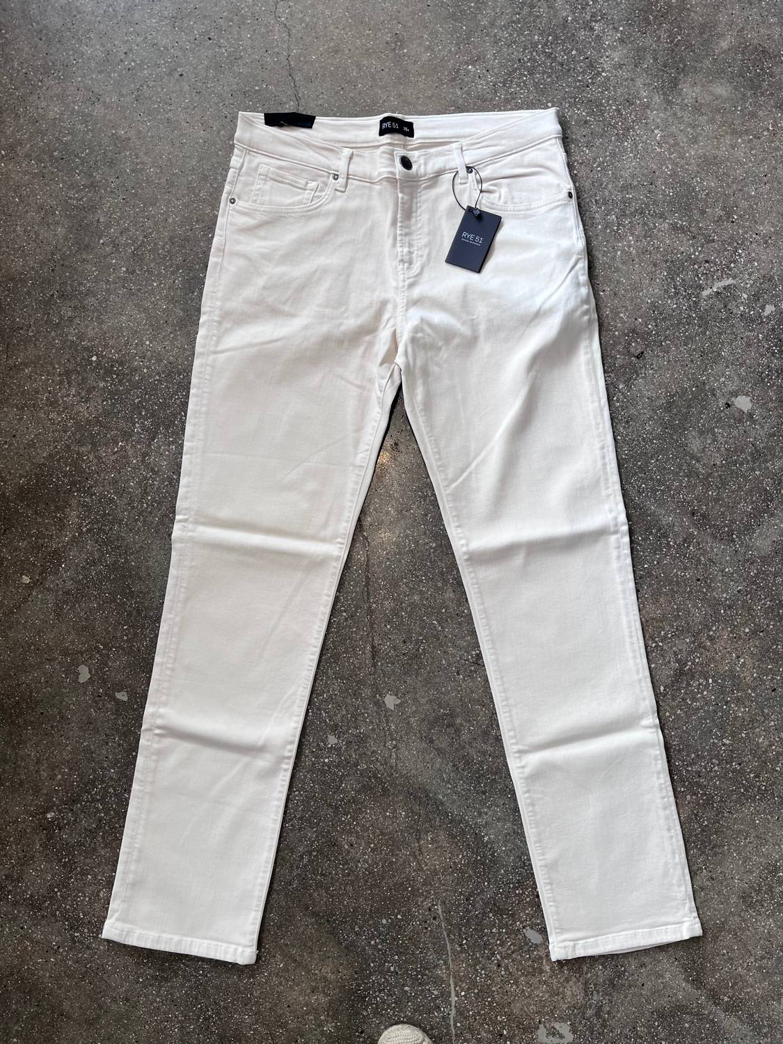 Rye 51 Women's Silo Straight Fit French Twill Pants in cream - women's pants
