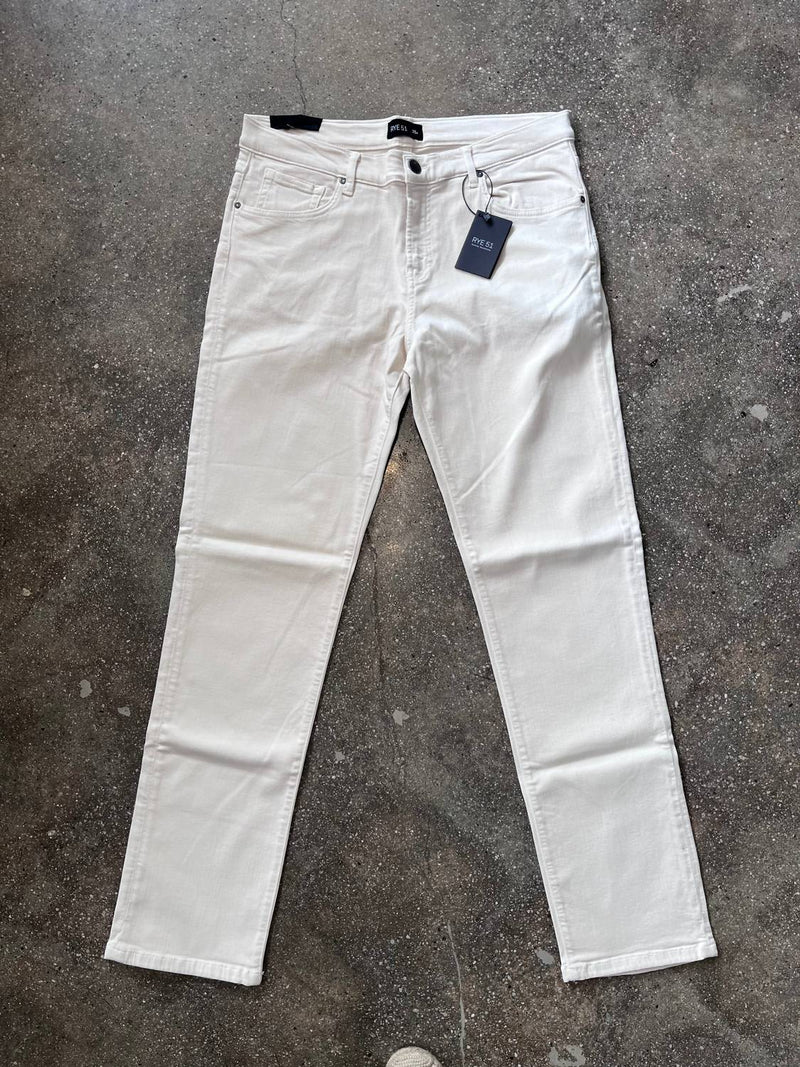 Rye 51 Women's Silo Straight Fit French Twill Pants in cream - women's pants