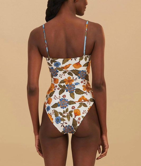 Farm Rio - GARDEN SCARF ONE PIECE SWIMSUIT