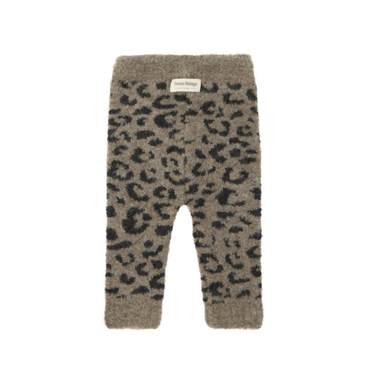 Tocoto Vintage - Kid's Animal Print Knit Leggings