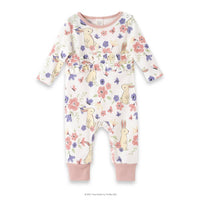 Tesa Babe - "Bunny Garden" Ruffle Romper for Newborns and Baby Girls