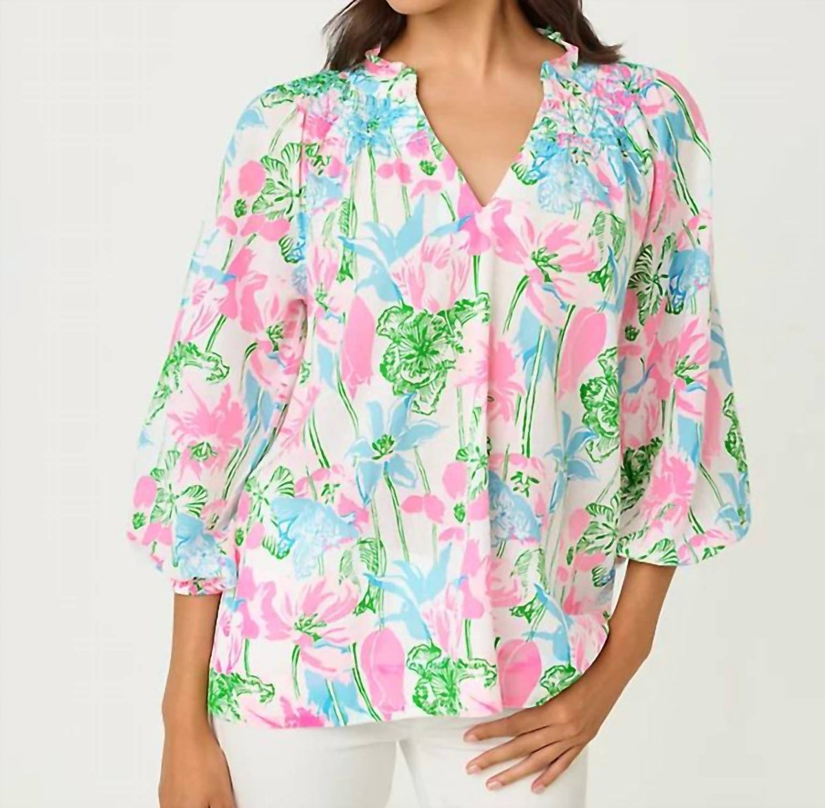 Lilly Pulitzer - Lourdes Three Quarter Sleeve Top