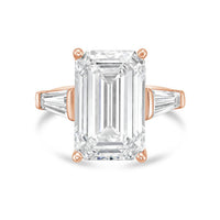 Diana M Jewels - Women's Emerald & Baguette Lab-Grown Diamond Fashion Ring (8.00 Ct) - Elegant Plus