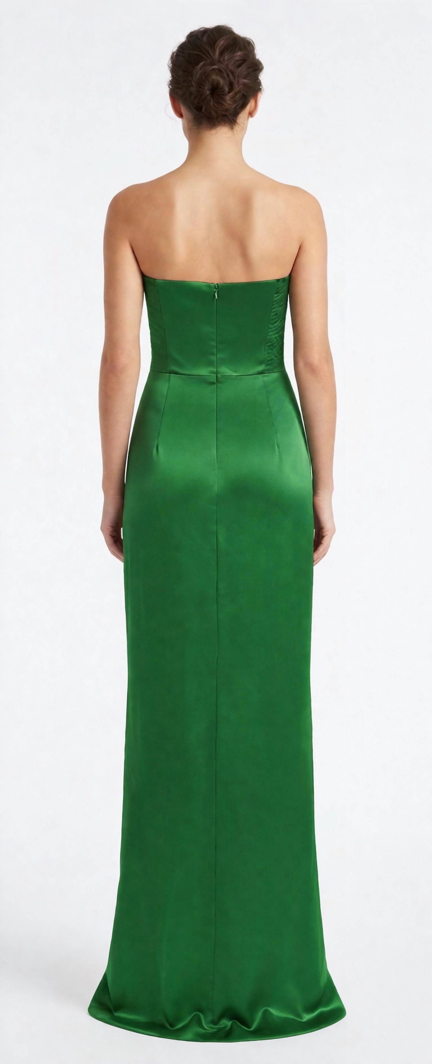 Amanda Uprichard - Strapless Silk Maxi Gown