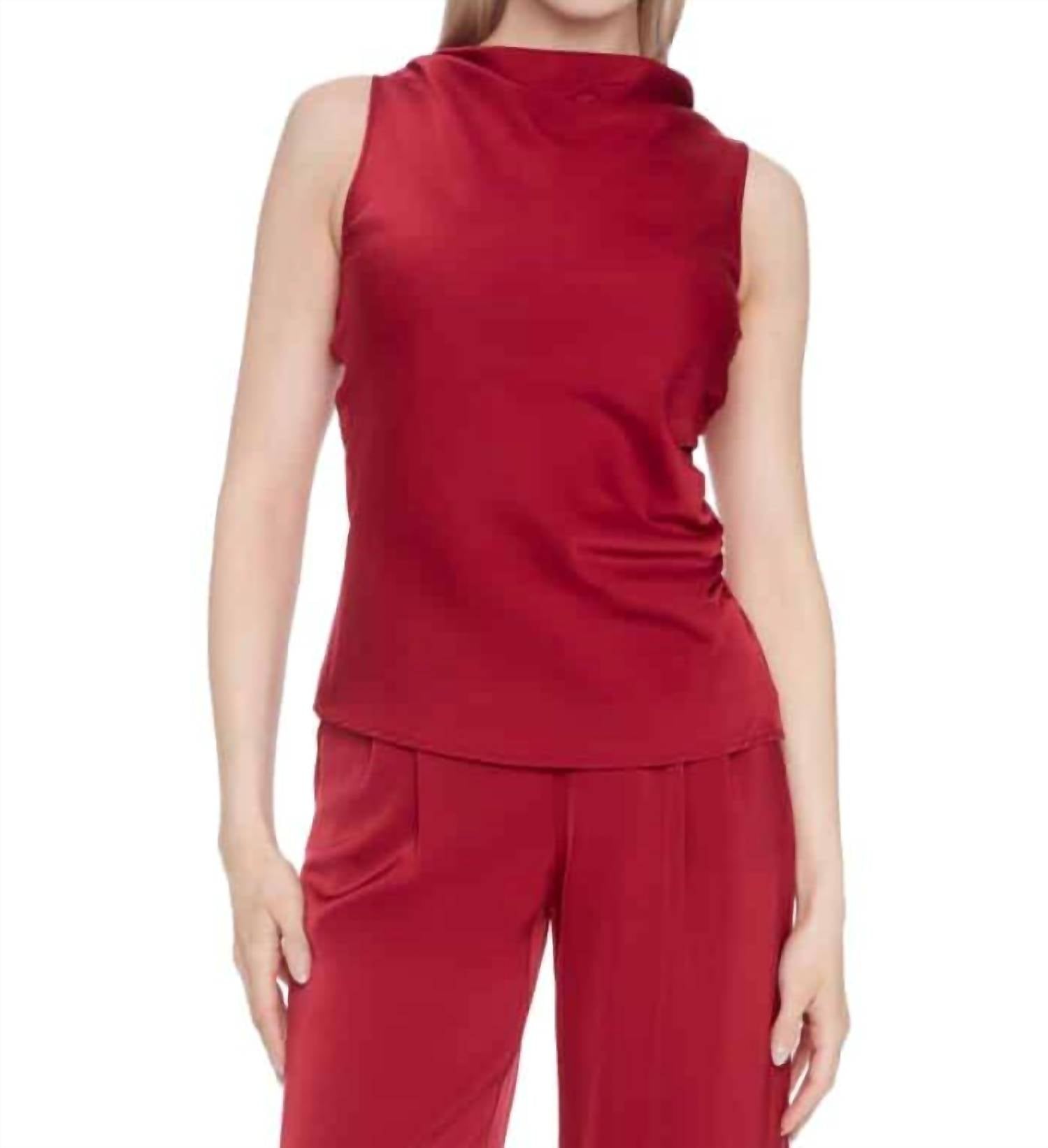 I Love Tyler Madison - Veronca Belize Satin Sleeveless Top
