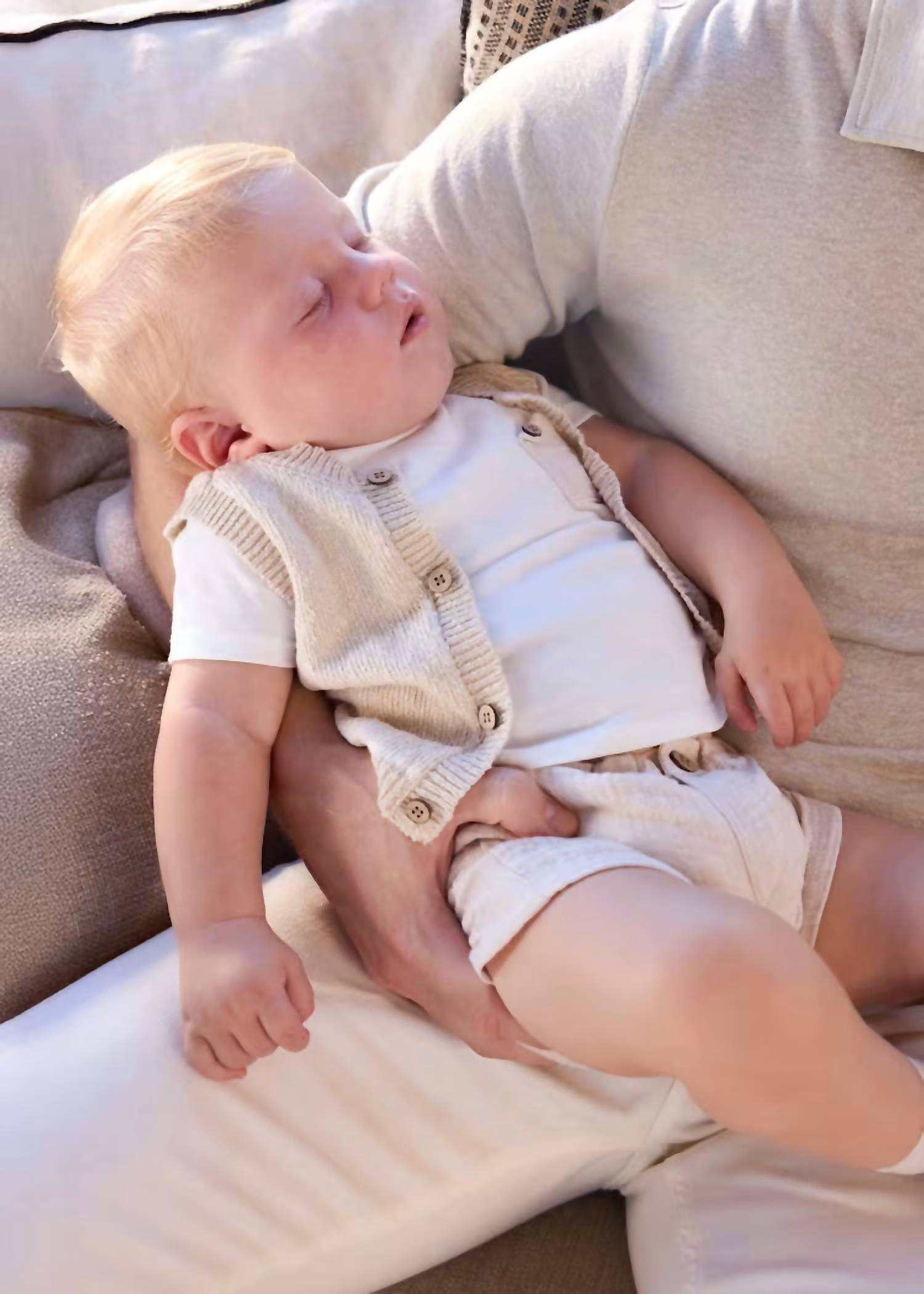 Mayoral - Boys 3-piece Rustic Short Tee & Vest Set