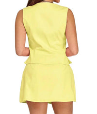 Milk & Honey - Karla Bow Detail Vest & Skort Set
