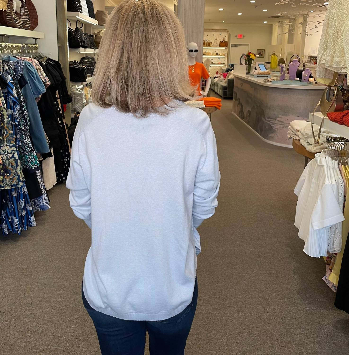 Repeat Cashmere - Cotton Cashmere Blend Round Hem Pullover
