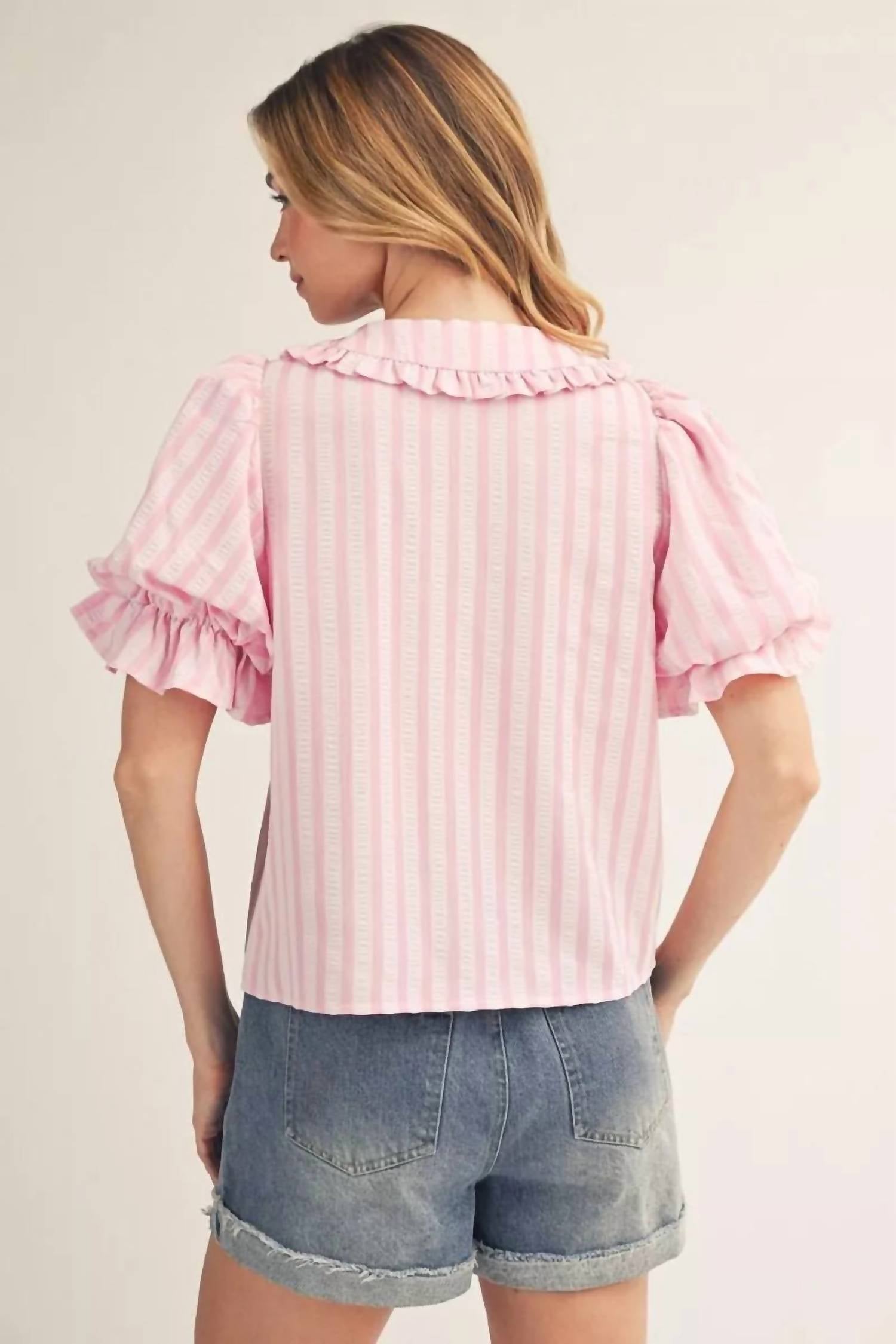 Jodifl - Short Puff Sleeve Top