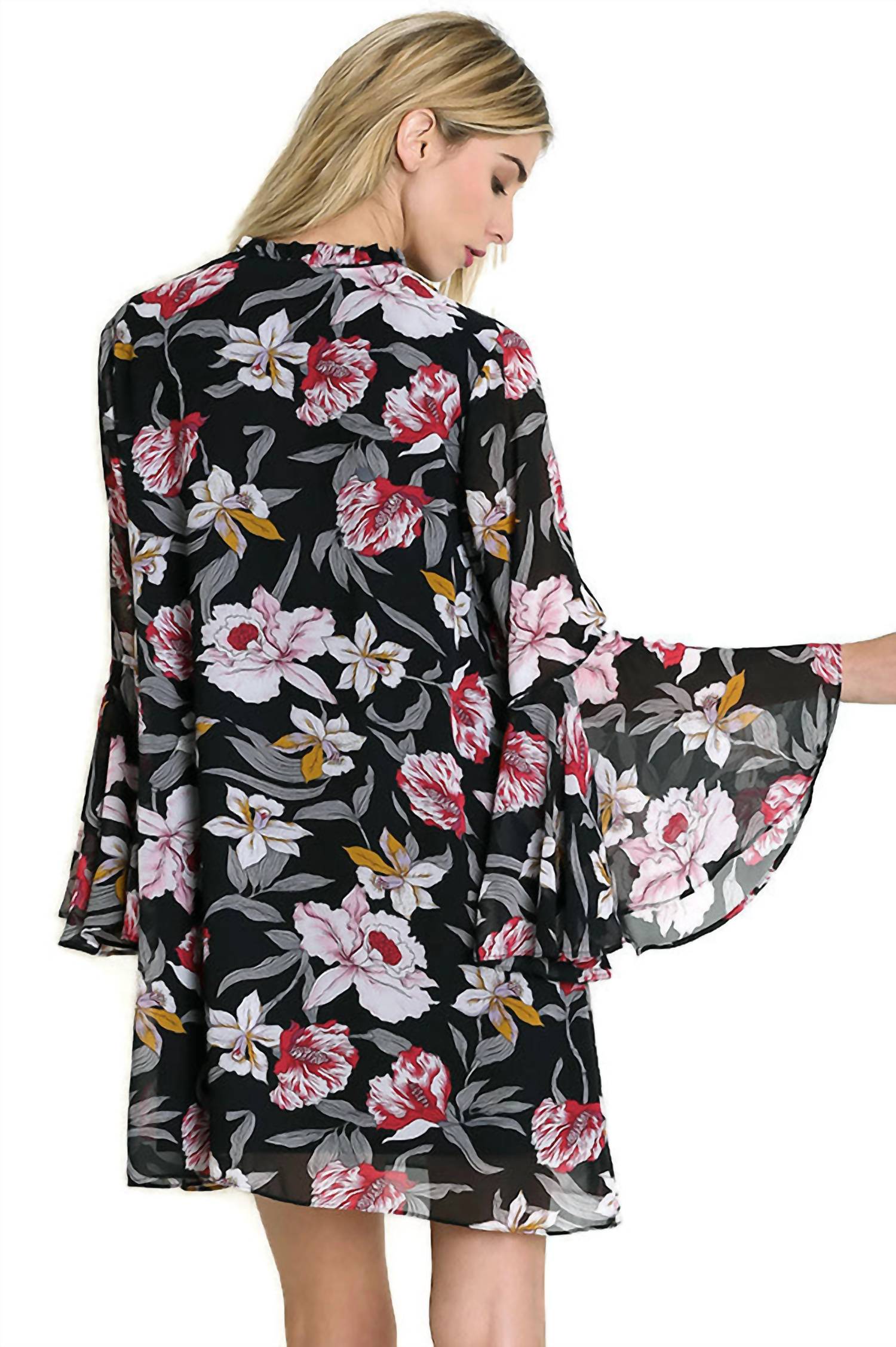 Umgee - Floral Trapeze Dress