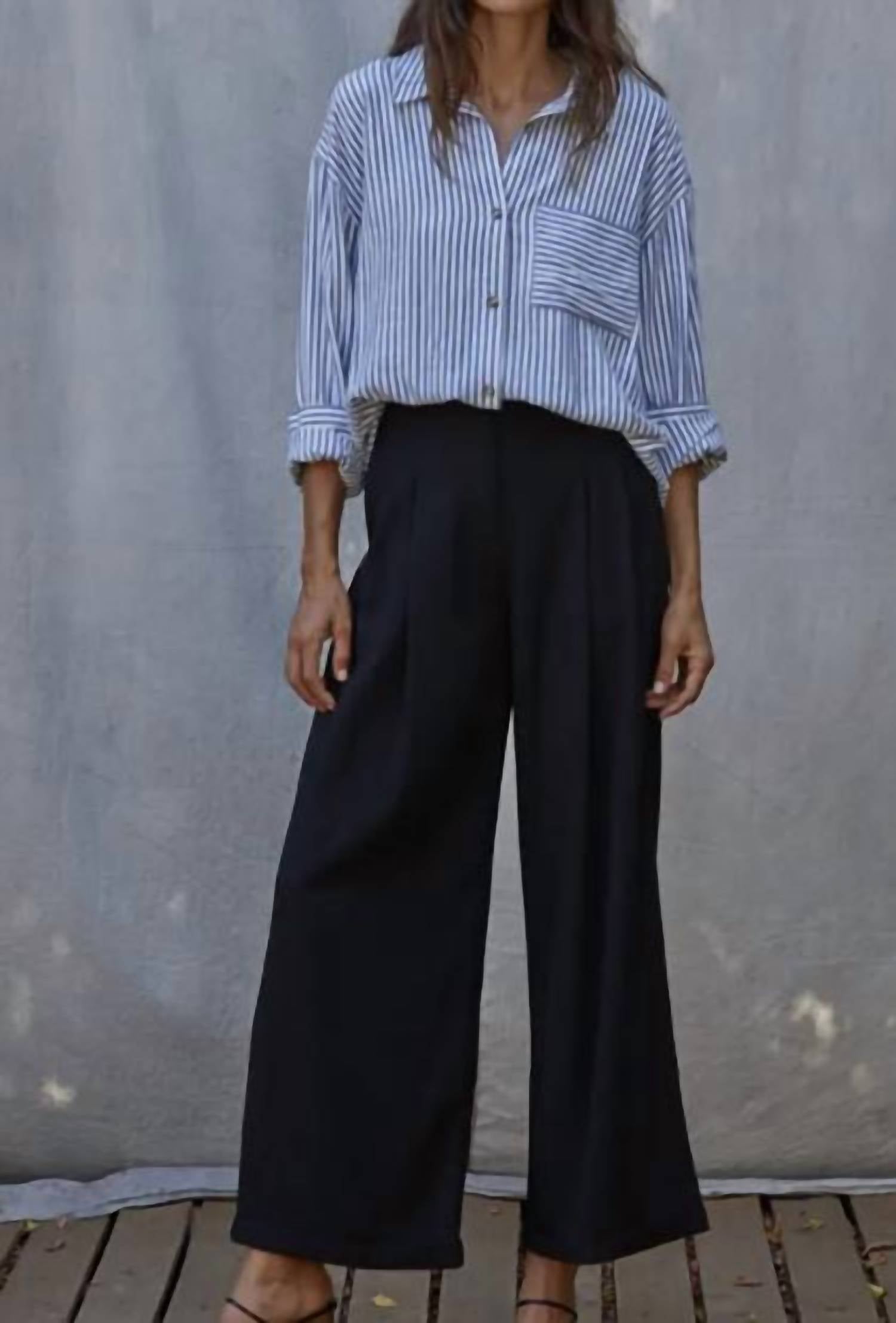 By Together - Wide Leg Pleated Pants