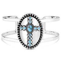 Montana Silversmiths Women's Unbroken Faith Cuff Bracelet in turquoise - women's jewelry