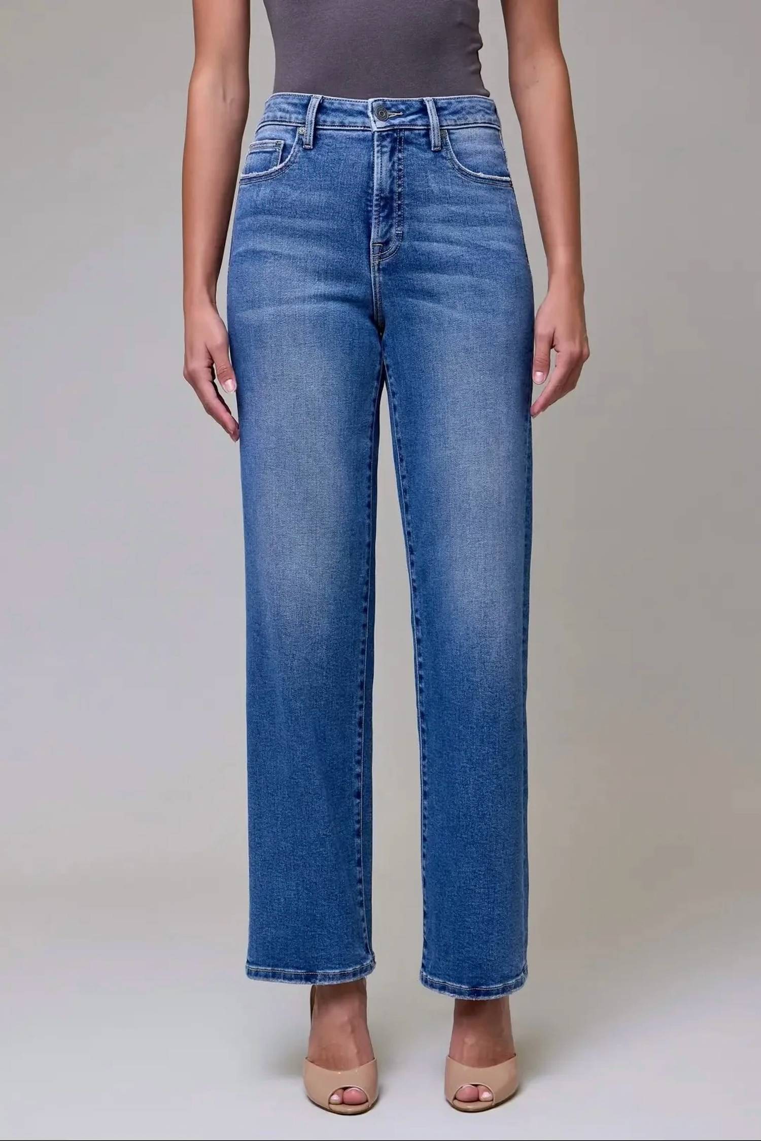 Hidden - Ella Classic High Wait Straight Leg Jeans