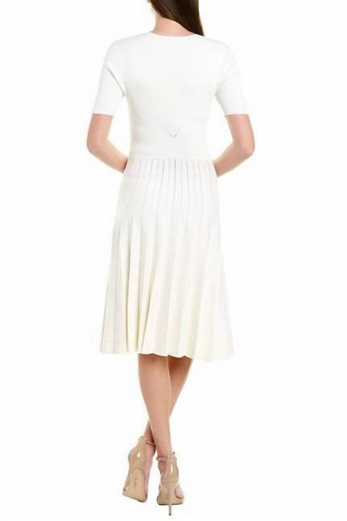 Jason Wu - SHINY VISCOSE V-NECK KNIT DRESS