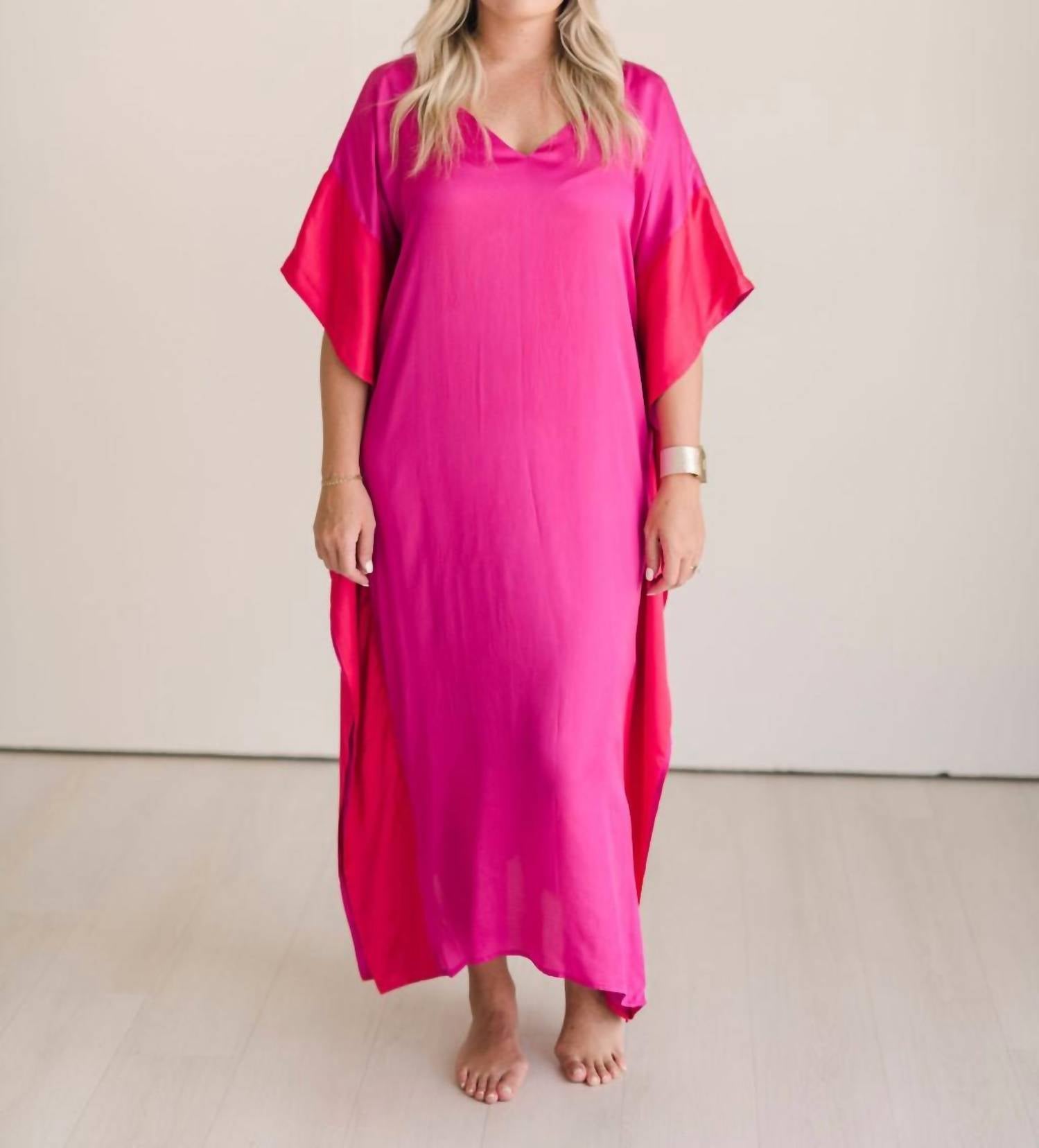 Heidi Houston The Caftan Dress in raspberry - women's dress