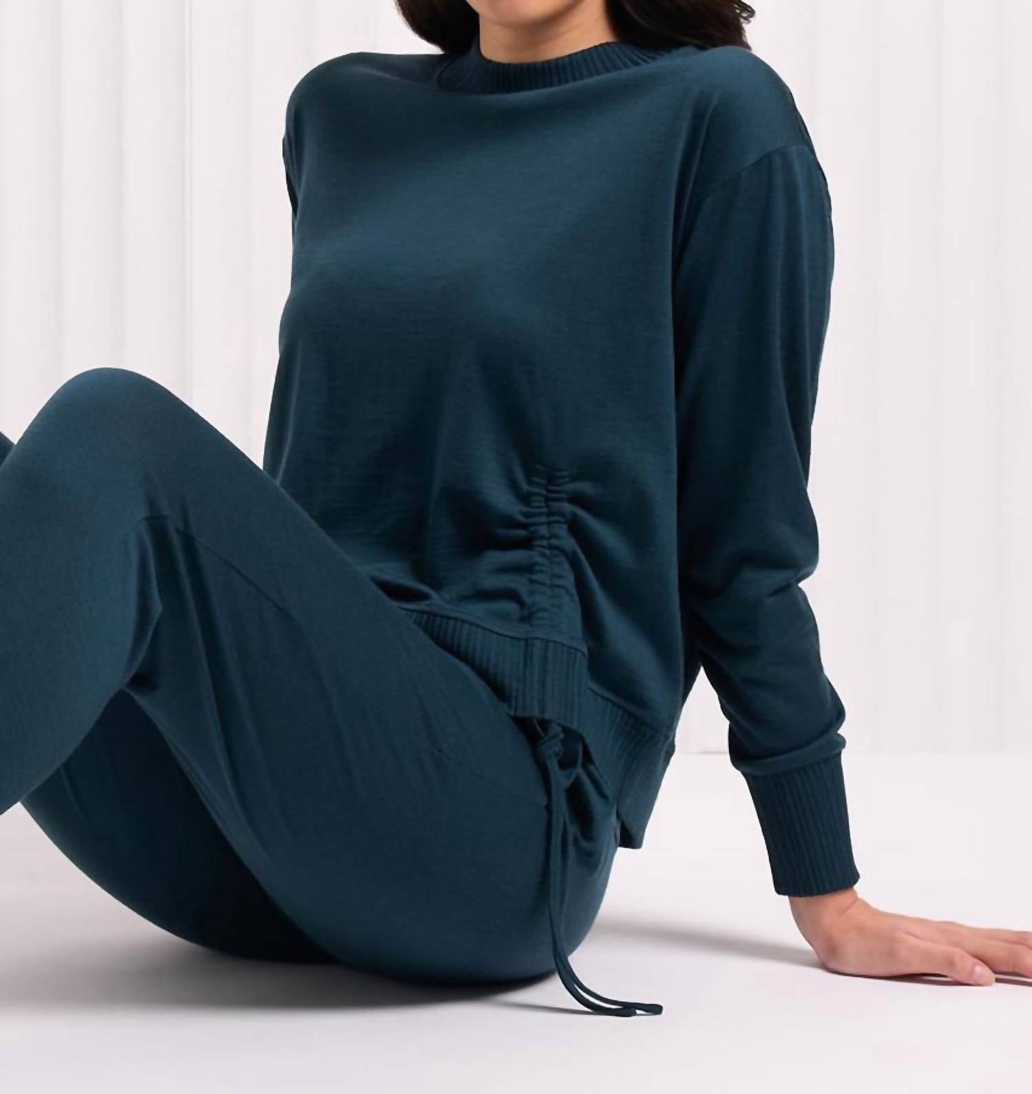 FOIL Best Side Top in jeep - women's sweater - detail view