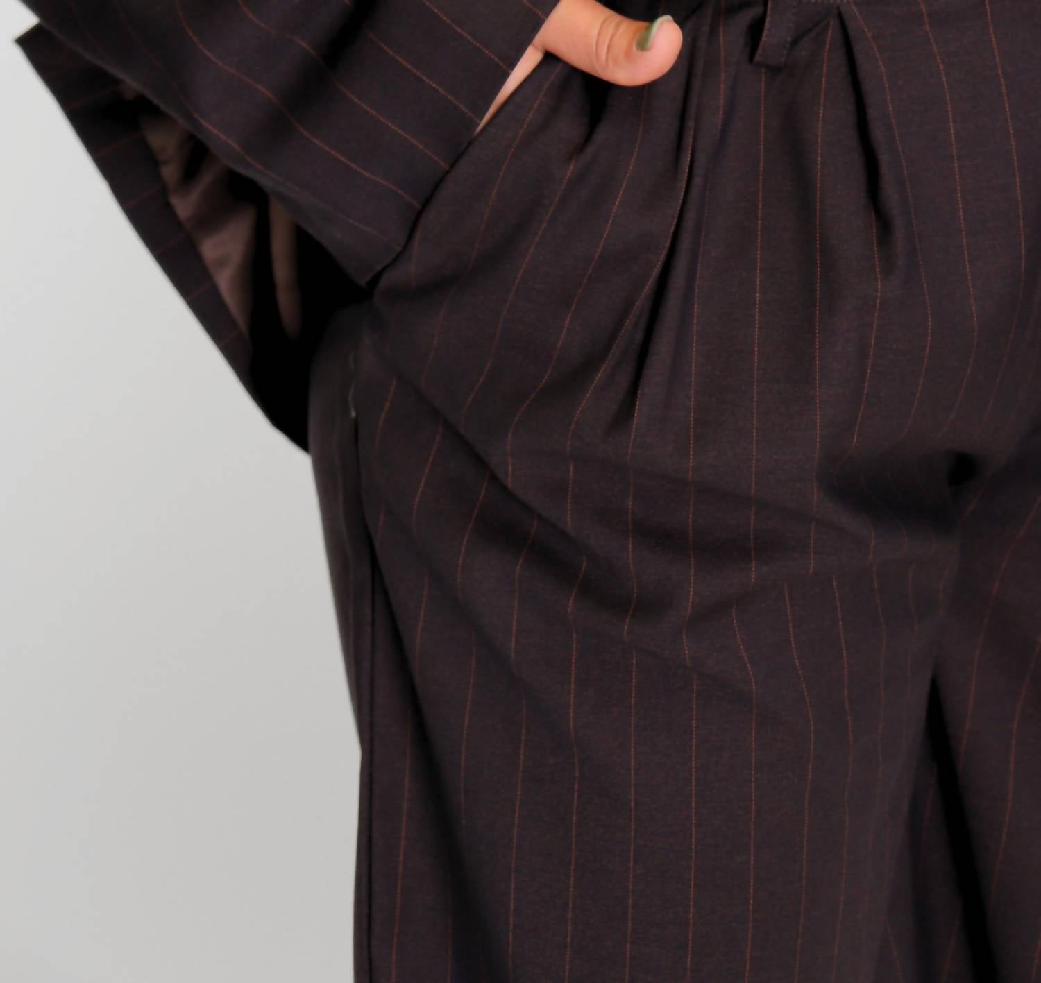 Norr Kandria Wide Leg Pants in brown - women's pants - view 4