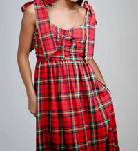 So Me - Plaid Midi Dress