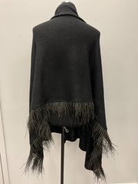 Incashmere - OSTRICH FEATHER WOOL SHAWL