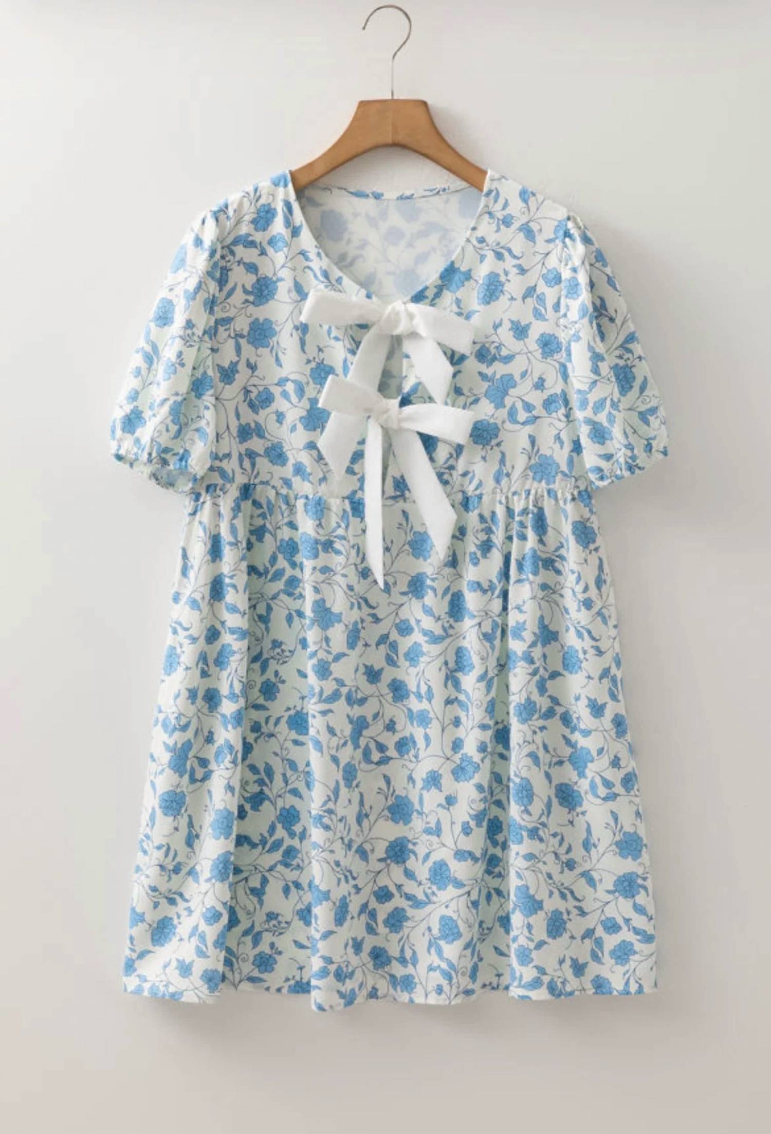 Dear Lover - Blossoms And Bows Mini Dress
