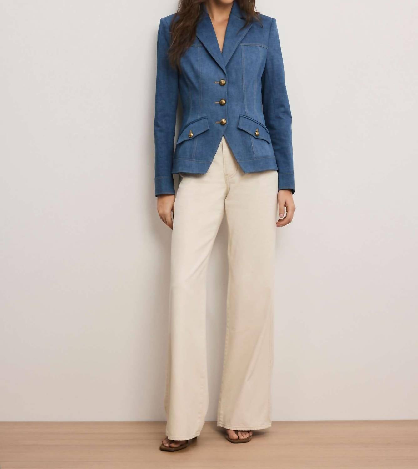 Veronica Beard - Randy Denim Dickey Jacket