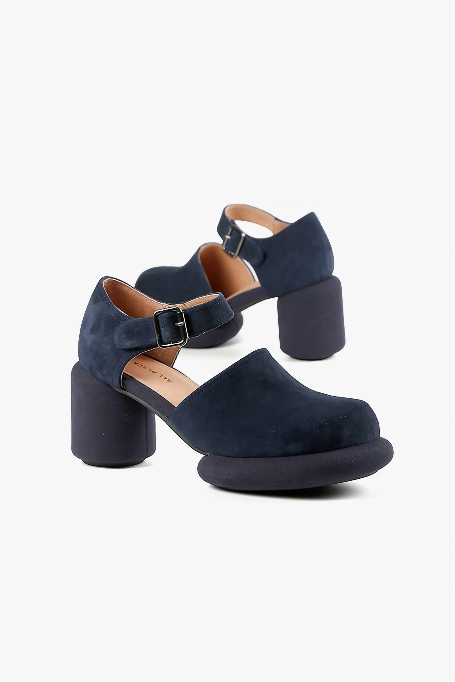 All Black - Women's Mod Jane Pumps