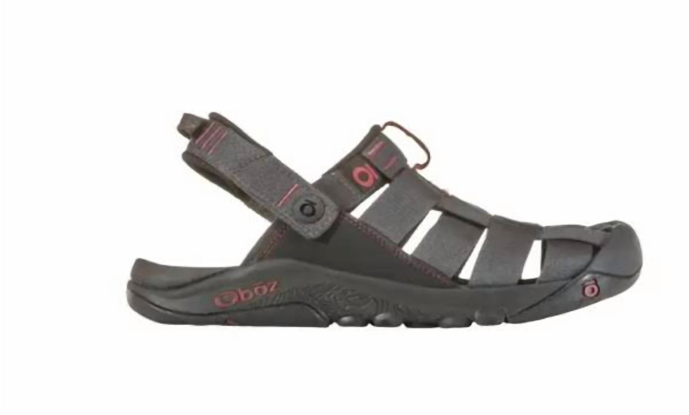 Oboz Women's Campster Sandals in dark shadow russett - women's sandal