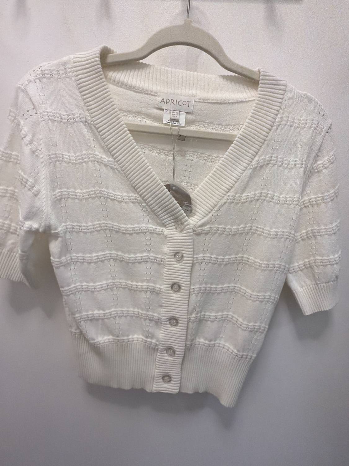 Apricot - Women's Stripe Cardigan
