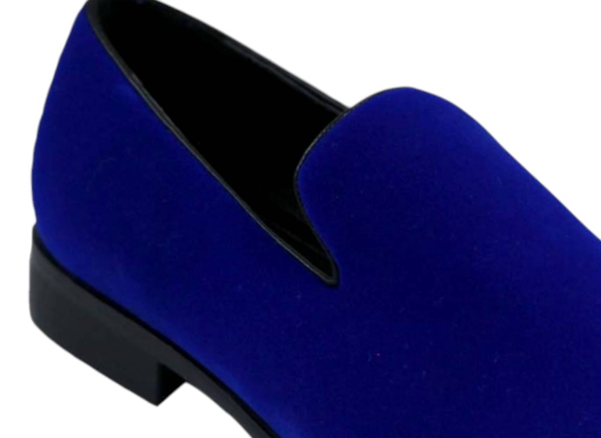 St. Patrick Men's Sparko 03 Slip-ons in royal blue - men's loafer - alternate view
