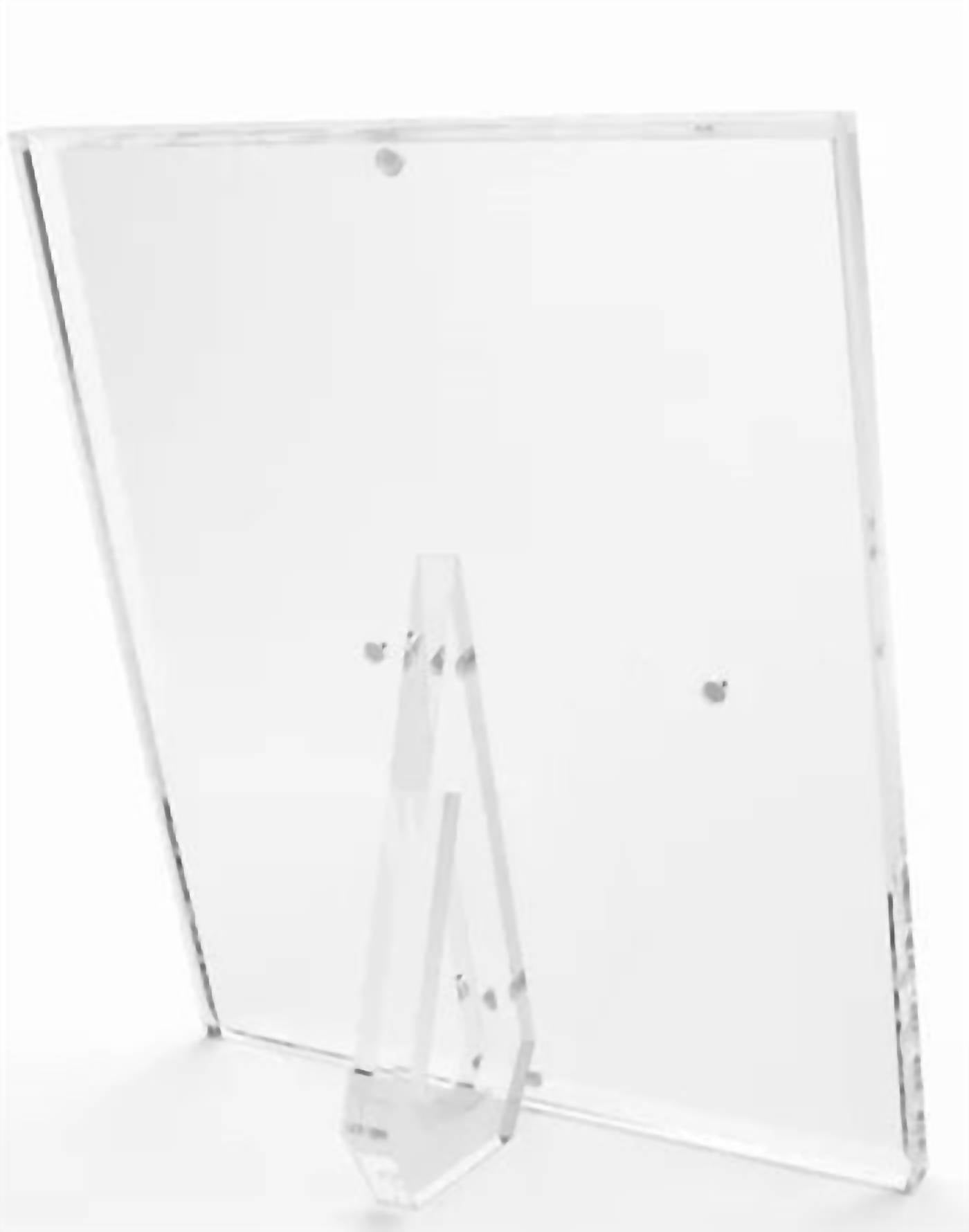 Tara Wilson Designs Beveled Acrylic Picture Frame in clear - item - detail view