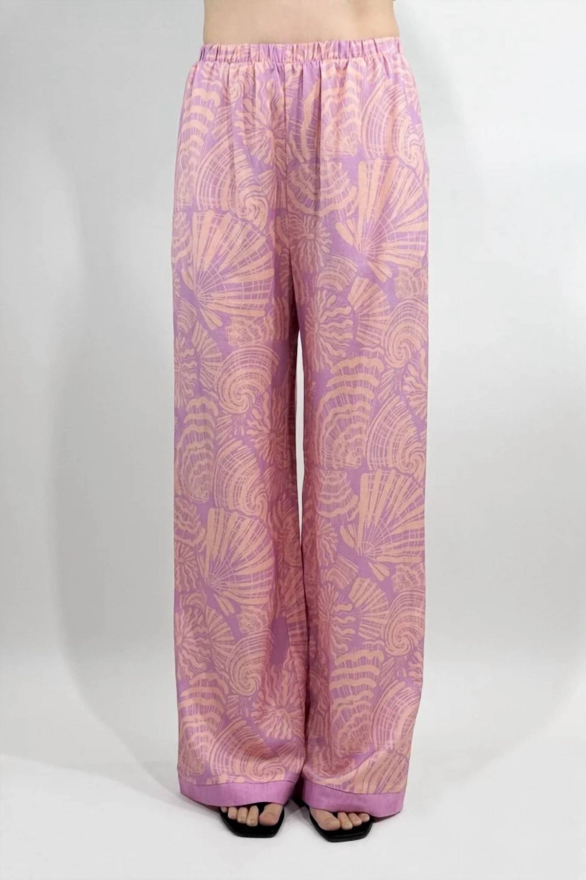 A.Ren - Coquille Print Wide Leg Pants