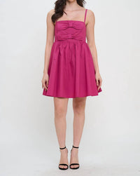Meet Me In Santorini - Poplin Bow Dress
