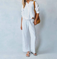 Bella Dahl - Side Embroidered Beach Pant