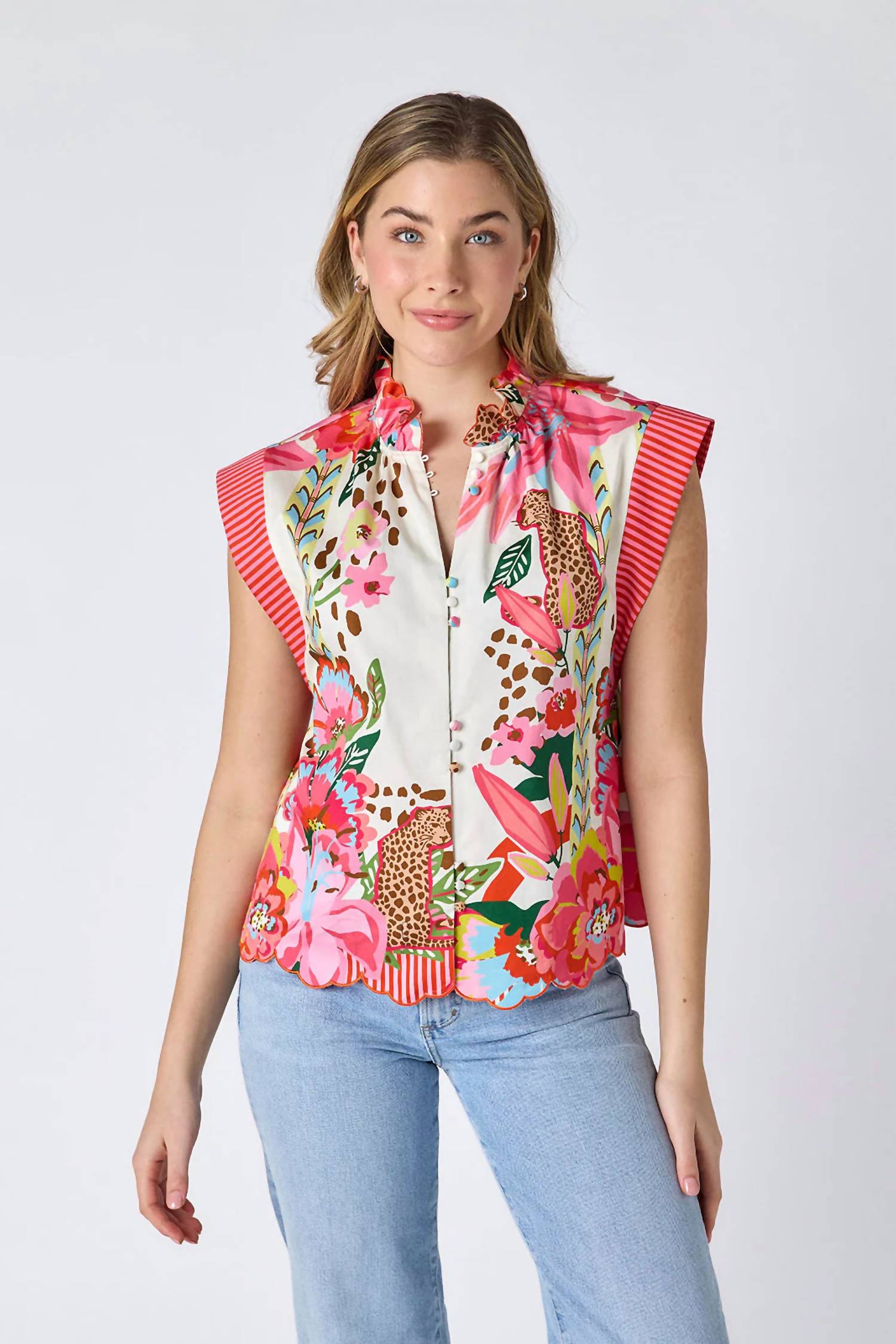 Crosby By Mollie Burch - Wild Lily Fritzy Top